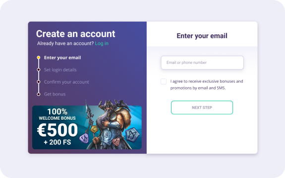 SafeCasino Pași pentru înregistrare 5